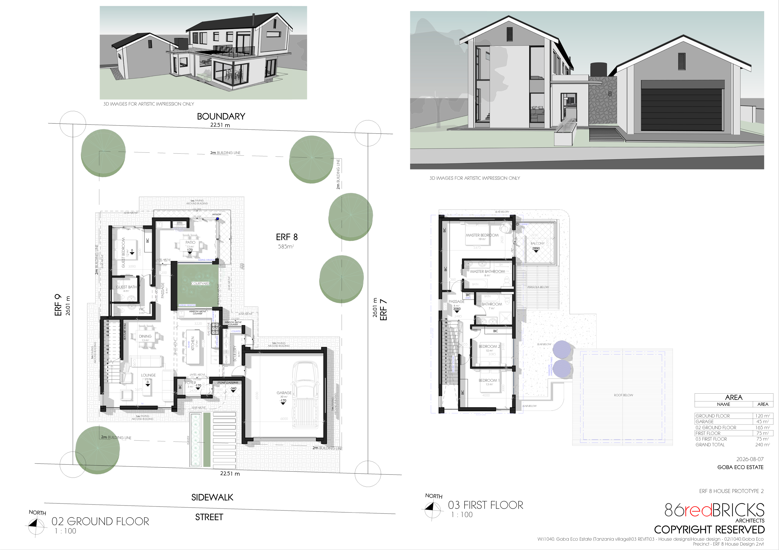 Plot 8 — double storey 240 m²